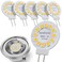 JAUHOFOGEI G4 LED Bulb 12V 4000K Bright White Disc Under Cabinet Lighting Bulb G4 LED T3 20W Halogen JC Bulb Replacement for Non dimmable Puck Light 12 Volt acdc 2 Watt Bipin Base Bulbs 6 Pack