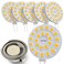 JAUHOFOGEI G4 LED Bulb Warm White 3000K 2W 20 Watt Halogen JC Bulb Replacement G4 Bi Pin Bulb LED Appliance Bulb Range Hood 20W 12V G 4 Base T3 12 Volt acdc Under Cabinet Puck Light Bulbs 6 Pack