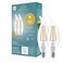 GE LED CA11 Dusk to Dawn LED Light Bulbs Automatic OnOff Outdoor Security Lights Daylight E12 Candelabra Base 2 Pack