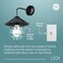 GE LED CA11 Dusk to Dawn LED Light Bulbs Automatic OnOff Outdoor Security Lights Daylight E12 Candelabra Base 2 Pack