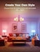 Govee E12 Led Bulb Smart Light Bulbs Work with Matter Alexa Google Assistant WiFi Candelabra Bulbs 40 Watt Equivalent RGBWW Color Changing Light Bulb 24GHz Only 450 LM 6 Pack
