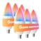 Govee E12 Led Bulb Smart Light Bulbs Work with Matter Alexa Google Assistant WiFi Candelabra Bulbs 40 Watt Equivalent RGBWW Color Changing Light Bulb 24GHz Only 450 LM 6 Pack