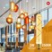 helloify T10T32 Dimmable Vintage LED Edison Tubular Bulb 40W Equivalent High Brightness 2500K Warm White Light Amber Glass Tube Cover Light E26 Screw Base 4PCS