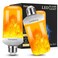 Hompavo Upgraded LED Flame Light Bulbs 4 Modes Flickering Light Bulbs with Upside Down Effect E26E27 Base Flame Bulb for Halloween Christmas Indoor and Outdoor Decoration White2 Pack