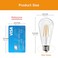 Jensense Edison Bulbs E26 LED Bulb 60 Watt Equivalent Vintage LED Light Bulbs CRI90 ST19 Dimmable Clear Light Bulbs 2700K Warm White 6watt4 Pack