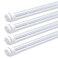 KALINA 2FT LED Tube Lights 15W30W Fluorescent Bulb Replacement V Shaped 6000K Cool White Ballast Bypass Clear Cover 4Pack