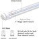 KALINA 2FT LED Tube Lights 15W30W Fluorescent Bulb Replacement V Shaped 6000K Cool White Ballast Bypass Clear Cover 4Pack