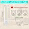 Lustaled Gx24qG24q 4Pin Base Light Bulbs 12W Gx24 LED PL Recessed Lights Daylight 6000K 26W CFL Replacement for Ceiling Light Downlight Wall Sconce 4Pack RemoveBypass The Ballast