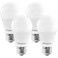 Maxlite MaxLite A19 LED Bulb Enclosed Fixture Rated Daylight 5000K 100W Equivalent 1600 Lumens Dimmable E26 Medium Base 4Pack