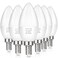 MAXvolador E12 LED Candelabra Light Bulbs 60W Equivalent Daylight White 5000K 600 Lumen Chandelier Bulb 6W B11 Candle Base NonDimmable Pack of 6