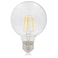 Maxxima G25 LED Light Bulb Globe Filament Bulb 40 Watt Equal 500 Lumens 2700K Warm White E26 Standard Edison Vanity Bulb Great for Kitchen Living Room and Bathroom NonDimmable 120V 6 Pack
