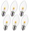 MYEMITTING Night Light Bulb C7 E12 LED Bulbs Candelabra 06 Watt Equivalent 7W Incandescent Bulb Warm White 2700K Window Candles Chandeliers Replacement Bulb 6 Pack
