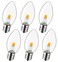 MYEMITTING Night Light Bulb C7 E12 LED Bulbs Candelabra 06 Watt Equivalent 7W Incandescent Bulb Warm White 2700K Window Candles Chandeliers Replacement Bulb 6 Pack