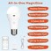 Neporal MagicGlow Rechargeable Light Bulbs with Remote 3 Colors Shift Stepless Dimmable Battery Powered LED Bulbs USB Rechargeable A19 Emergency LED Light Bulbs 15W Up to 24 Hours