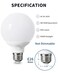 Pazetiv 4 Pack Daylight LED Globe Light Bulbs for Bathroom 120V 60 watt Equivalent E26 Medium Base NonDimmable Vanity Light Bulbs Round 5000K Bright G25 LED Bulb Over Mirror