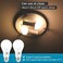 Qualilux Dusk to Dawn A19 LED Light Bulbs Outdoor Automatic OnOff 60W Equivalent Warm White 3000K Energy Efficient 95W 850 Lumen E26 Base 4Pack HQH009