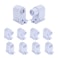 JOMITOP R17DHO Tombstone Base Holder Socket Connector T8T10T12 8ft LED Light Replacement Fluorescent Plunger Lampholder Adaptor 5 Pairs