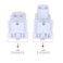 JOMITOP R17DHO Tombstone Base Holder Socket Connector T8T10T12 8ft LED Light Replacement Fluorescent Plunger Lampholder Adaptor 5 Pairs