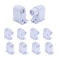 JOMITOP R17DHO Tombstone Base Holder Socket Connector T8T10T12 8ft LED Light Replacement Fluorescent Plunger Lampholder Adaptor 5 Pairs