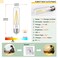 Sphoon 4W Vintage LED Bulb Dimmable 2700K Warm White E26 T10 Edison Bulb 40W Equivalent 400LM for Chandelier Pendant Lamp Fixture Cafe Lighting 2 Pack