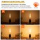 Sphoon 4W Vintage LED Bulb Dimmable 2700K Warm White E26 T10 Edison Bulb 40W Equivalent 400LM for Chandelier Pendant Lamp Fixture Cafe Lighting 2 Pack