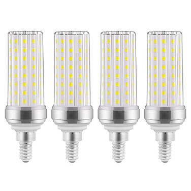stvono 4 Pack E12 LED Bulbs 20W Candelabra LED Light Bulbs 150W Equivalent Daylight White 6000K 2000LM NonDimmable LED Chandelier Bulbs for Ceiling Fan Home Lighting