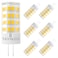 TAIYALOO G4 LED Bulb 5W 2700K Warm White 12V ACDC BiPin T3 JC Type 40W Halogen Equivalent for Outdoor Landscape Lighting Deck Stair Step Path Paver Lights Home Lighting 6 Pack