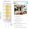TAIYALOO G4 LED Bulb 5W 2700K Warm White 12V ACDC BiPin T3 JC Type 40W Halogen Equivalent for Outdoor Landscape Lighting Deck Stair Step Path Paver Lights Home Lighting 6 Pack