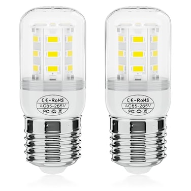 BOGDA Upgraded KEI D34L Refrigerator Bulb 5304511738 LED Refrigerators Light Bulbs Fit for Frigidaire Kenmore RefrigeratorS Light Bulb Replacement 35W 85V265V E27 White Light2Packs