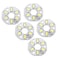 uxcell LED Chip Bulb 300mA 3W 6 LEDs 5730 Surface Mounted Devices Module Aluminum Board Pure White Super Bright 32mm Dia 5pcs for Floodlight