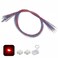 ZZHOB 25PCS PreWired 0805 SMD LEDsLight Mode Continuous Red Light Micro LED Light Emitting Diode with Assembly Accessories Red 25pcs