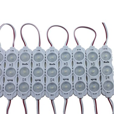 REXTiN Super Bright 200pcs New Model 2835 3 LED Module 120150LM Per Module Waterproof Decorative Light for Letter Sign Advertising Signs with Tape Adhesive Backside White