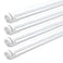 KALINA 2FT LED Tube Lights 8W 25W Fluorescent Bulb Replacement 5000K Daylight White Ballast Bypass Clear Cover Pack of 4