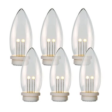 Celestial Lights Replacement Bulbs 6 Pack Twinkle for use in All Window Candles 3xAA or 4xAA Models 6