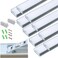 THMOOTHER 10Pack PreDrilled Countersunk Hole 33FT LED Strip U Channel Diffuser Hacksaw Easy Cut Tight and Flush Mounted Under Cabinet Tape Light Aluminum Low Profile with Screw and End caps 10