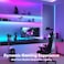 ATHONO Led Lights for Bedroom 100FT Smart ICRGB Music Sync Color Changing Strip Lights 24Key RemoteApp Control Light Strip for BedHeadUnderbedCeilingBackground Wall2Rolls of 50FT