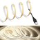 MDee COB LED Strip Lights 4000K Nature White USB Powered 5V Flexible LED Tape Lights with USB Connector CRI 90 800LMm 320LEDsm for Indoor and Outdoor Dcor4000K Nature White 656ft2m