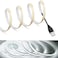 MDee COB LED Strip Lights 6000K Cold White USB Powered 5V Flexible LED Tape Lights with USB Connector CRI 90 800LMm 320LEDsm for Indoor and Outdoor Dcor6000K Cold White 328ft1m