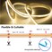 MDee COB LED Strip Lights 6000K Cold White USB Powered 5V Flexible LED Tape Lights with USB Connector CRI 90 800LMm 320LEDsm for Indoor and Outdoor Dcor6000K Cold White 328ft1m
