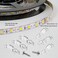 MMSD 100 Pack LED Strip Light mounting Bracket LED Tape clamp with 102 Screws Suit for 10mm Wide IP65 Waterproof Strip Light