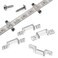 MMSD 100 Pack LED Strip Light mounting Brackets Strip Light clamp with 202 Screws Suit for 10mm Wide IP6768 Waterproof Strip Lights