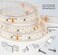 MMSD 100 Pack LED Strip Light mounting Brackets Strip Light clamp with 202 Screws Suit for 10mm Wide IP6768 Waterproof Strip Lights