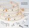 MMSD 100 Pack LED Strip Light mounting Brackets Strip Light clamp with 202 Screws Suit for 10mm Wide IP6768 Waterproof Strip Lights