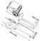 Mudder 300 Pieces Strip Light Mounting Brackets LED Strips Lights Clips One Side Fixing Clips with Screws for Fixing 10 mm Wide 35285050 LED Light StripTransparent