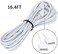SUPERNIGHT 4 Pin RGB LED Strip Lights Extension Cable 5m 164ft for SMD 5050 and 3528 LEDs Strip to Strip or Strip to Controller