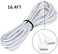 SUPERNIGHT 4 Pin RGB LED Strip Lights Extension Cable 5m 164ft for SMD 5050 and 3528 LEDs Strip to Strip or Strip to Controller