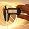 TOPAI 12V Thin 5mm COB LED Strip Light 3000K Warm White 164ft Bright 4000Lm CRI90 Uniform Dotless 400LEDsM Adhesive Flexible Cuttable LED Tape for DIY Bedroom Under Cabinet Lighting
