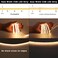 TOPAI 12V Thin 5mm COB LED Strip Light 3000K Warm White 164ft Bright 4000Lm CRI90 Uniform Dotless 400LEDsM Adhesive Flexible Cuttable LED Tape for DIY Bedroom Under Cabinet Lighting