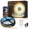 Yeewhale COB LED Strip Lights 100ft3000K DC 24V Dimmable Warm White Flexible LED Lights Strip for Bedroomwith Remote and app Control LED Rope Lights for Living RoomShelfCabineBed2 Rolls of 50ft