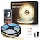 Yeewhale COB LED Strip Lights 100ft3000K DC 24V Dimmable Warm White Flexible LED Lights Strip for Bedroomwith Remote and app Control LED Rope Lights for Living RoomShelfCabineBed2 Rolls of 50ft